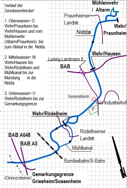 Gewässerstrecke SAK